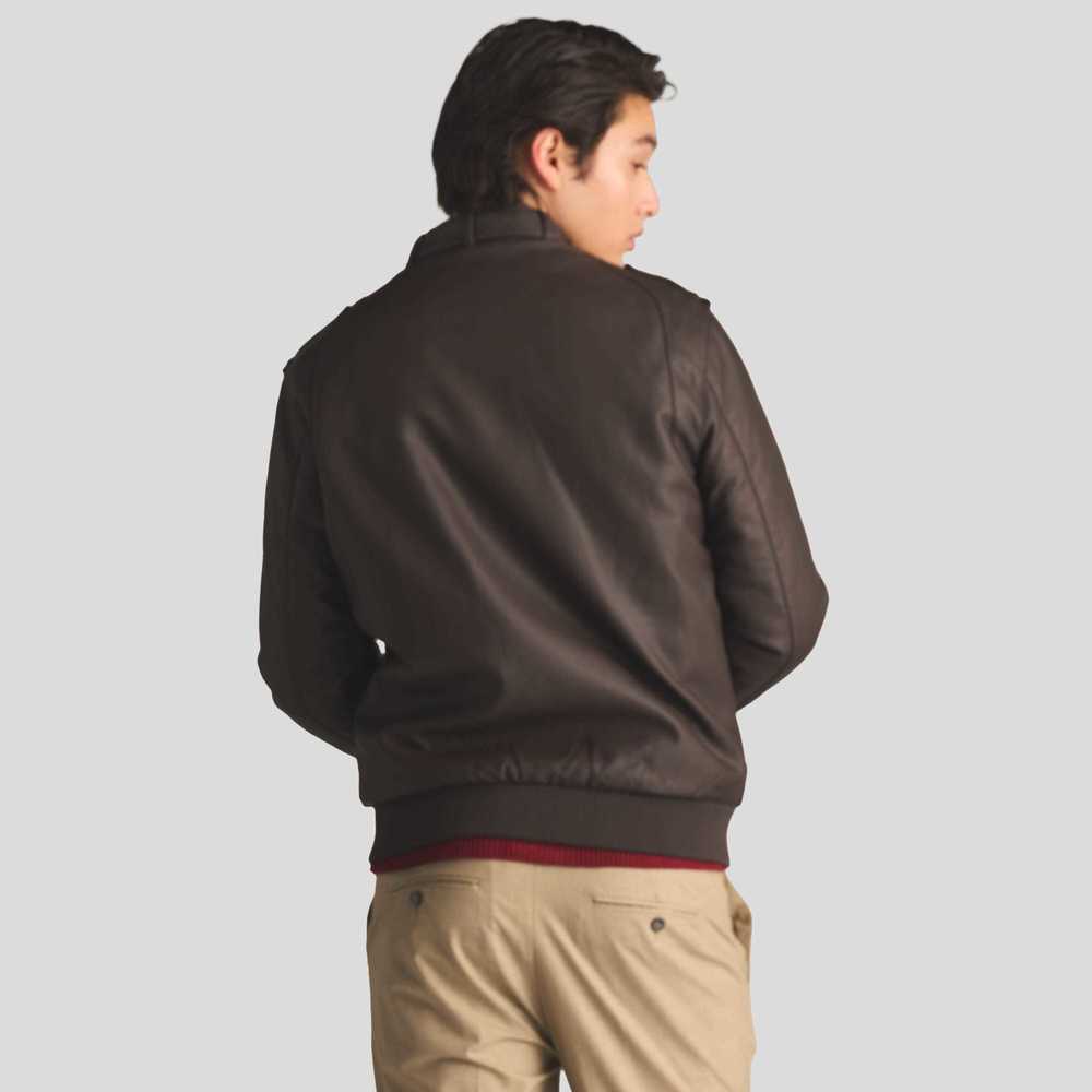 Men's Faux Leather Iconic Racer Jacket - Picture 5 of 5